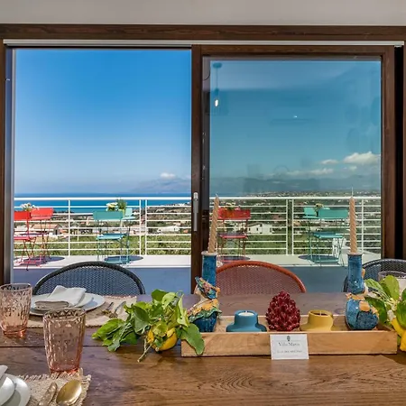 Maria Con Piscina E Vista Mare 12 Posti Letto * קאסטלמארה דל גולפו